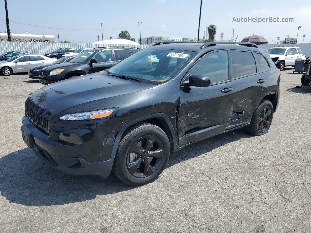 2015 Jeep Cherokee Latitude Black vin: 1C4PJMCB4FW746280