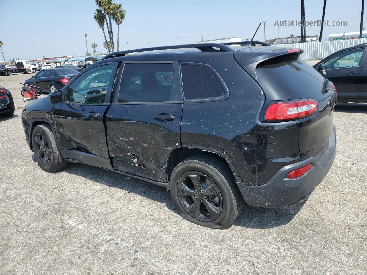 2015 Jeep Cherokee Latitude Black vin: 1C4PJMCB4FW746280