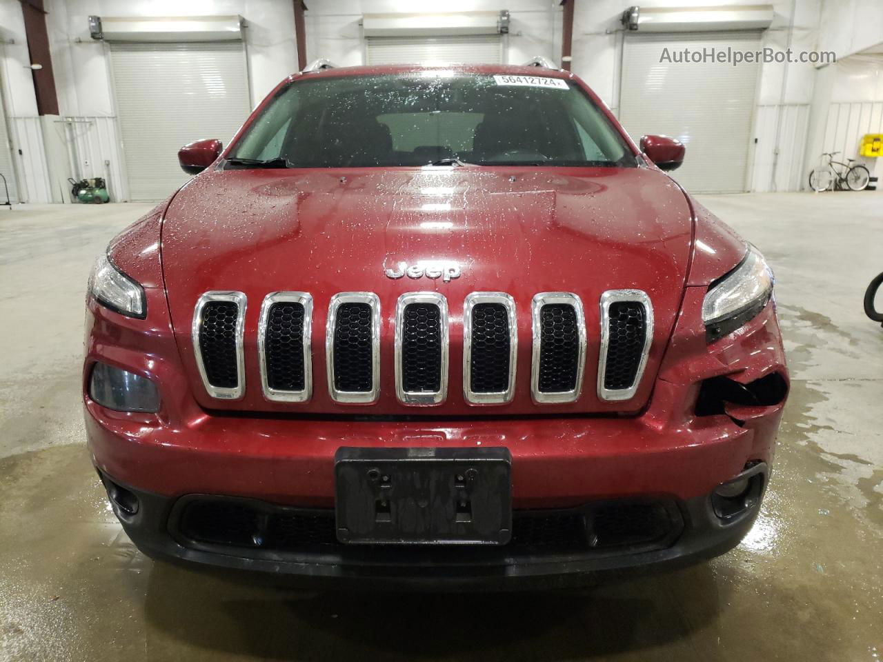 2016 Jeep Cherokee Latitude Бордовый vin: 1C4PJMCB4GW147672