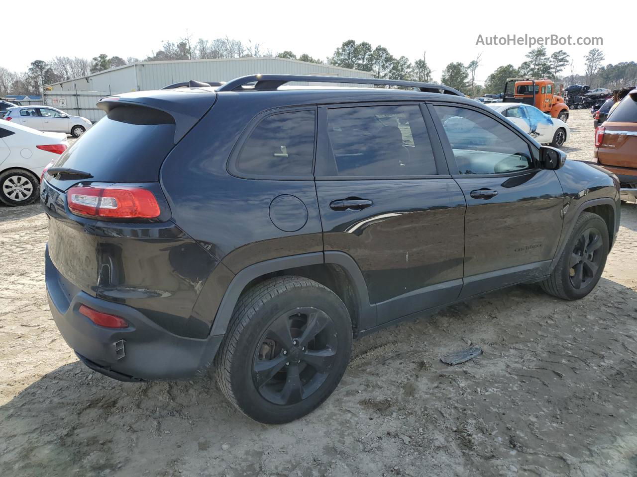 2016 Jeep Cherokee Latitude Black vin: 1C4PJMCB4GW157036