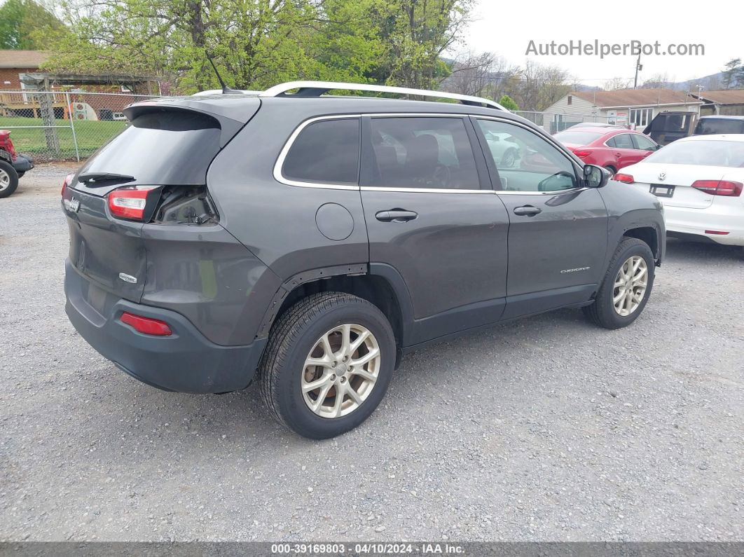 2016 Jeep Cherokee Latitude Gray vin: 1C4PJMCB4GW196838