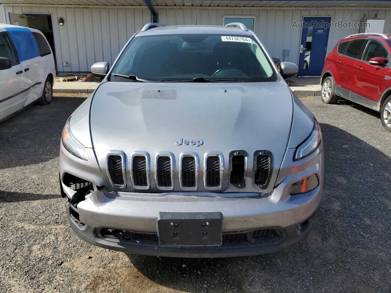 2016 Jeep Cherokee Latitude Silver vin: 1C4PJMCB4GW360556