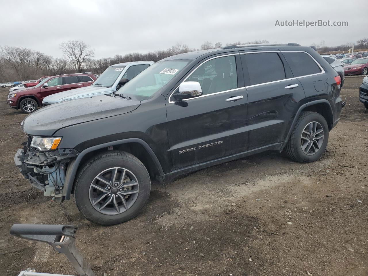 2019 Jeep Cherokee Latitude Черный vin: 1C4PJMCB4KD352087