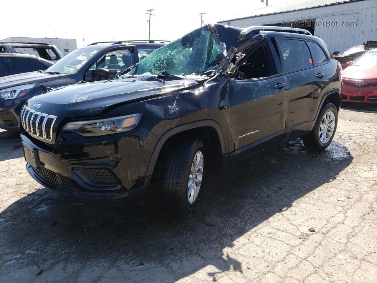 2021 Jeep Cherokee Latitude Black vin: 1C4PJMCB4MD167427