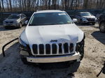 2014 Jeep Cherokee Latitude White vin: 1C4PJMCB5EW297870