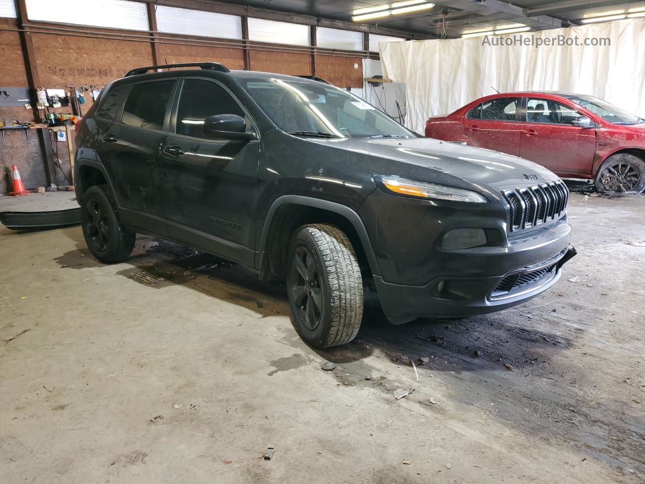 2015 Jeep Cherokee Latitude Black vin: 1C4PJMCB5FW776517