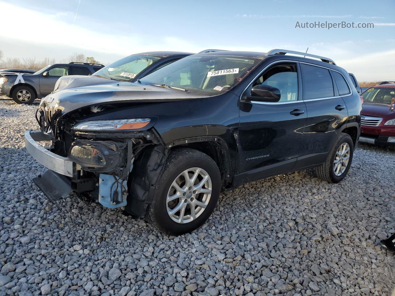 2016 Jeep Cherokee Latitude Green vin: 1C4PJMCB5GW109089