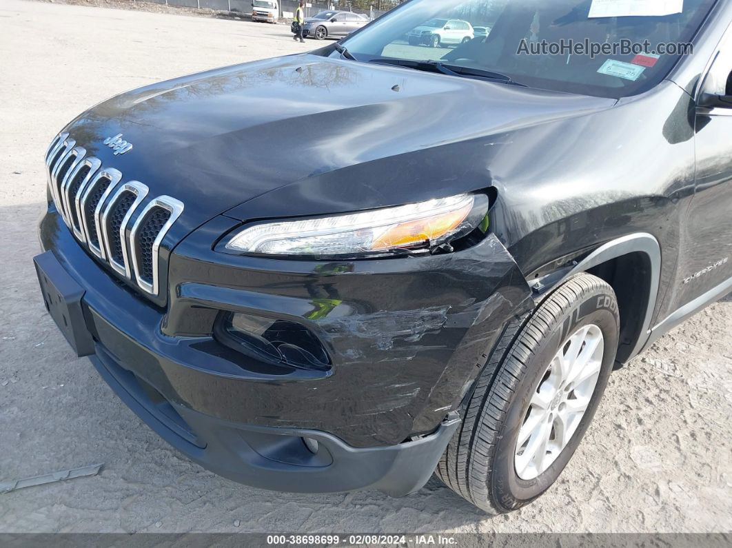 2016 Jeep Cherokee Latitude Черный vin: 1C4PJMCB5GW132467