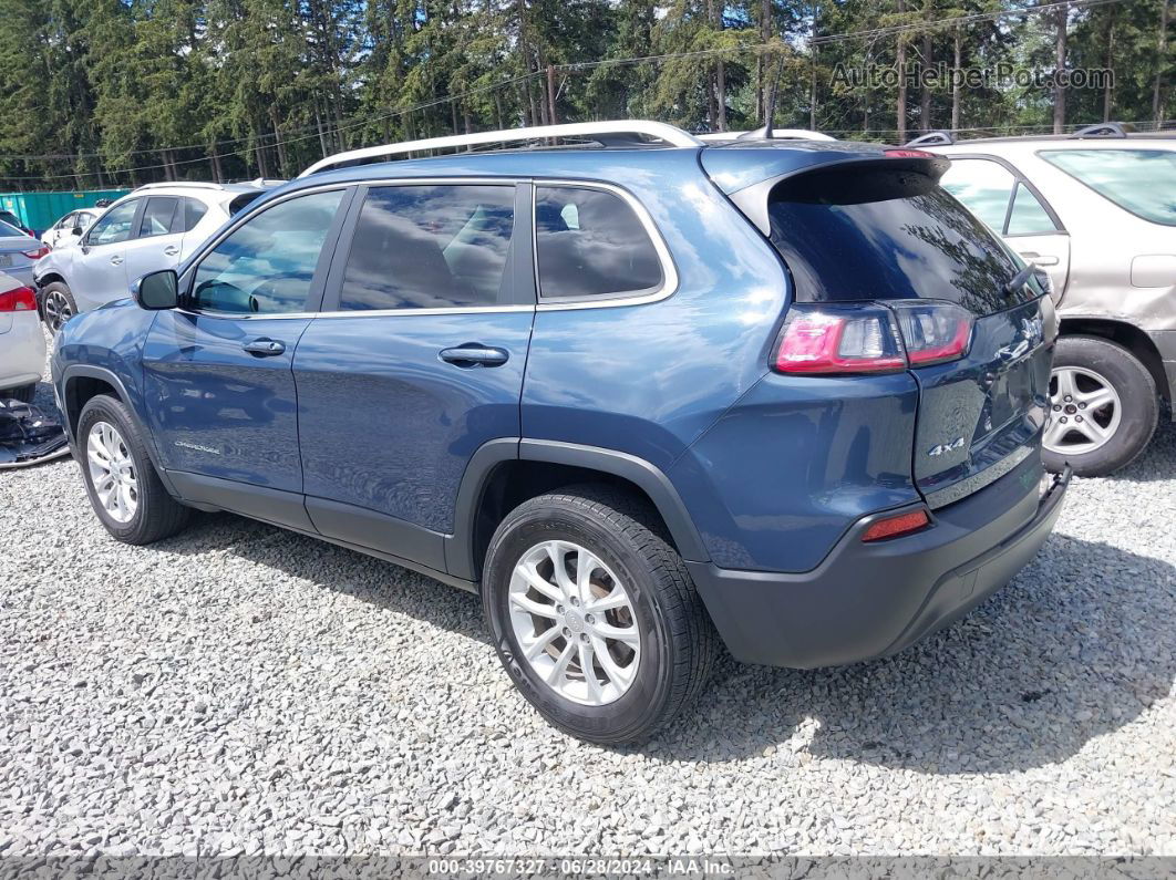 2019 Jeep Cherokee Latitude 4x4 Blue vin: 1C4PJMCB5KD415083