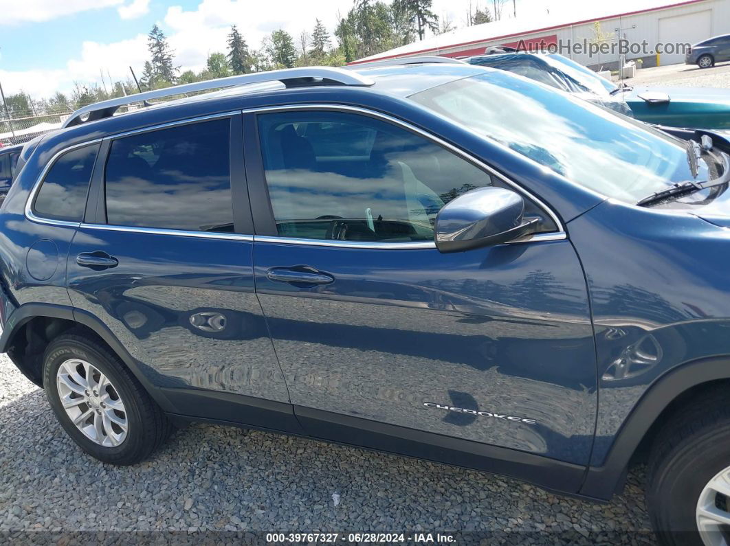 2019 Jeep Cherokee Latitude 4x4 Blue vin: 1C4PJMCB5KD415083