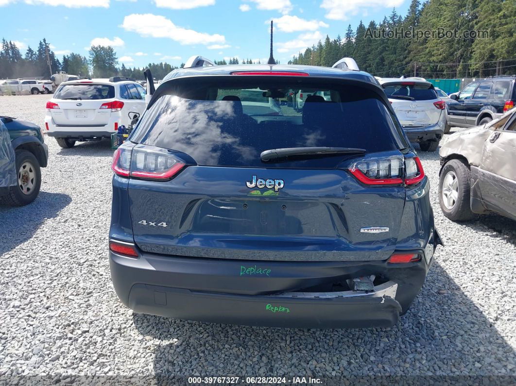 2019 Jeep Cherokee Latitude 4x4 Blue vin: 1C4PJMCB5KD415083