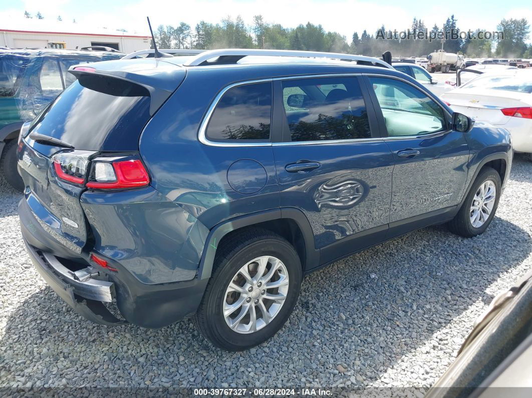 2019 Jeep Cherokee Latitude 4x4 Blue vin: 1C4PJMCB5KD415083