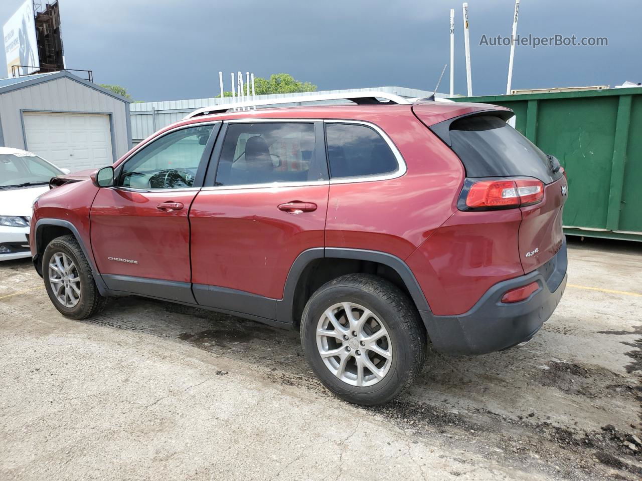 2014 Jeep Cherokee Latitude Red vin: 1C4PJMCB6EW175504