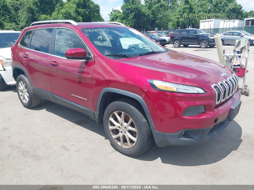 2014 Jeep Cherokee Latitude Burgundy vin: 1C4PJMCB6EW179441