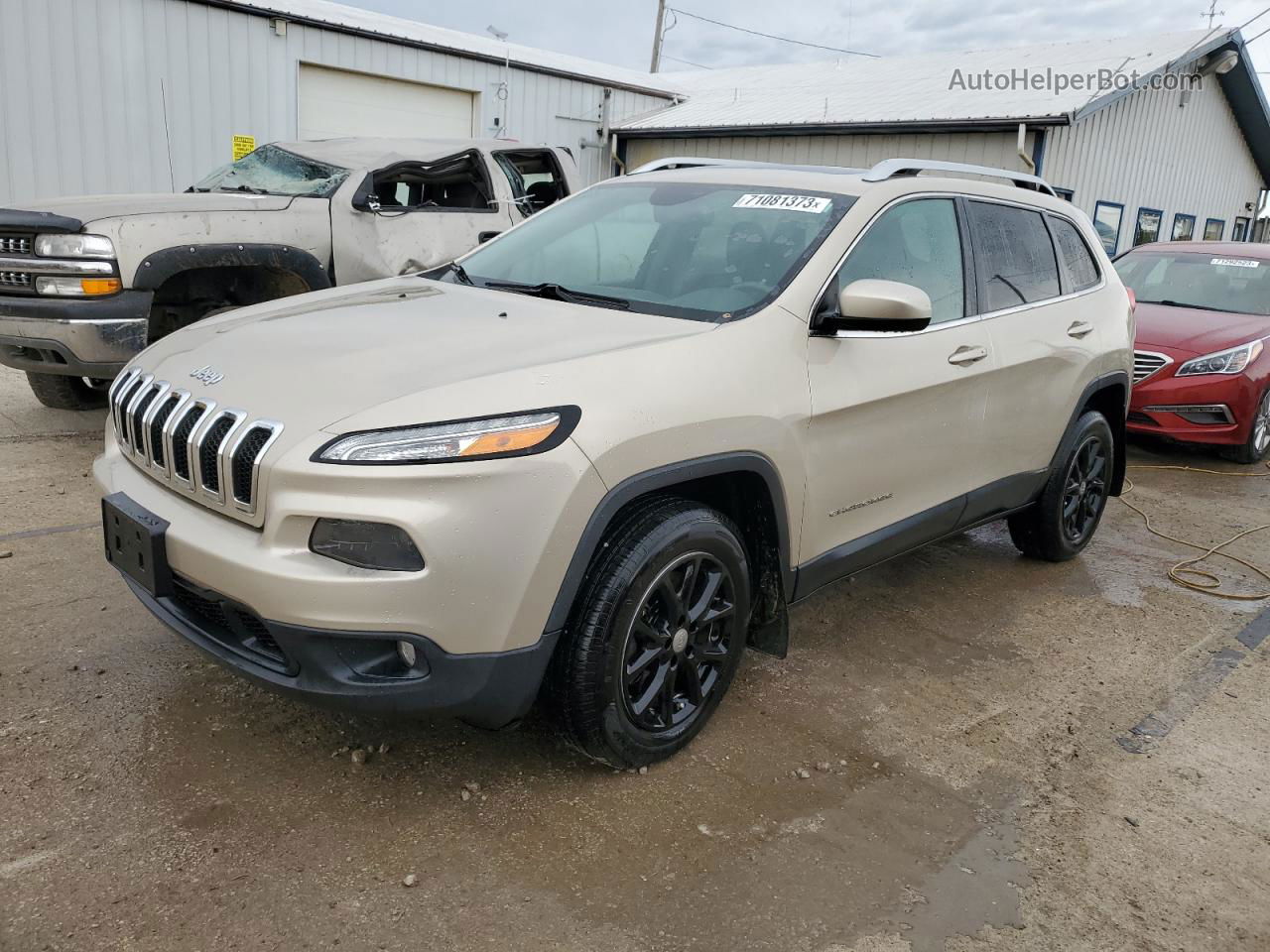 2014 Jeep Cherokee Latitude Beige vin: 1C4PJMCB6EW230128