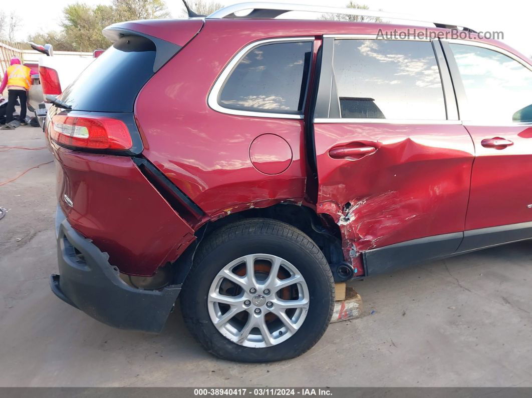 2015 Jeep Cherokee Latitude Red vin: 1C4PJMCB6FW511671