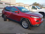 2015 Jeep Cherokee Latitude Красный vin: 1C4PJMCB6FW511671