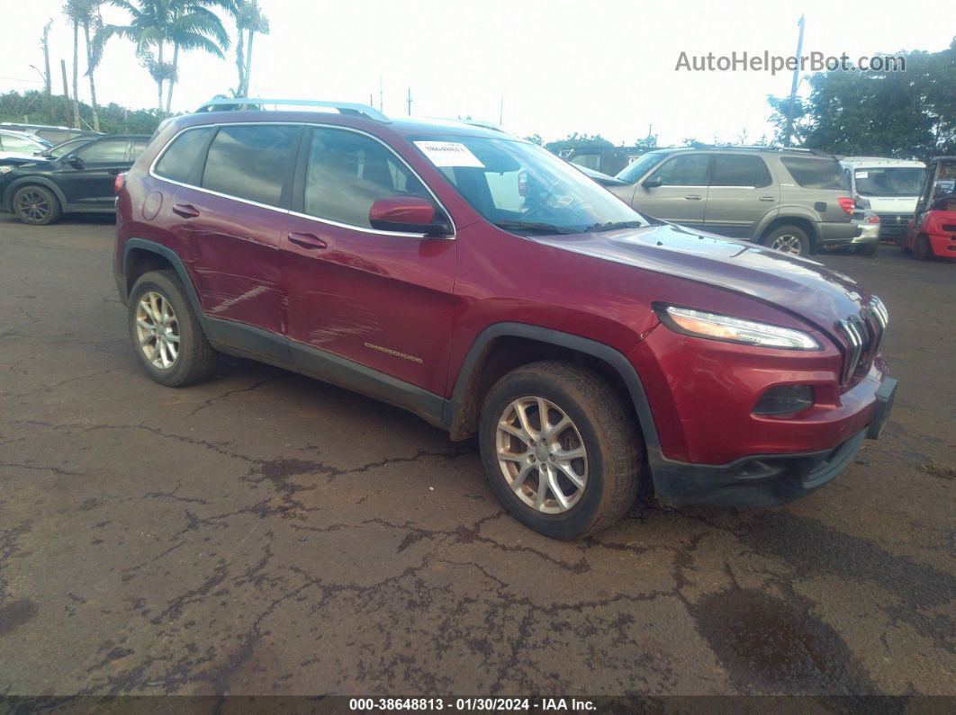 2015 Jeep Cherokee Latitude Красный vin: 1C4PJMCB6FW529426