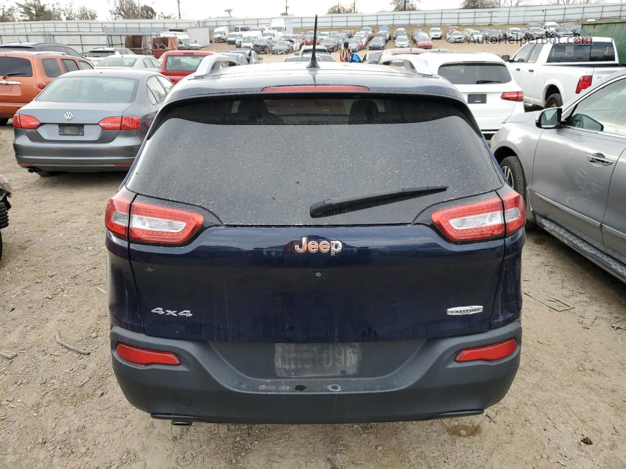 2015 Jeep Cherokee Latitude Синий vin: 1C4PJMCB6FW714950