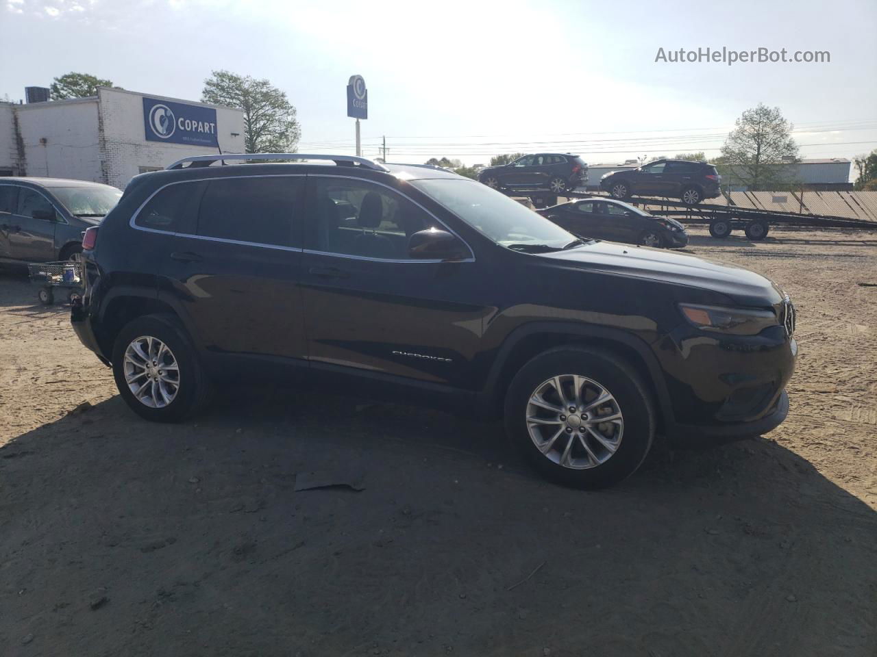 2019 Jeep Cherokee Latitude Black vin: 1C4PJMCB6KD157091