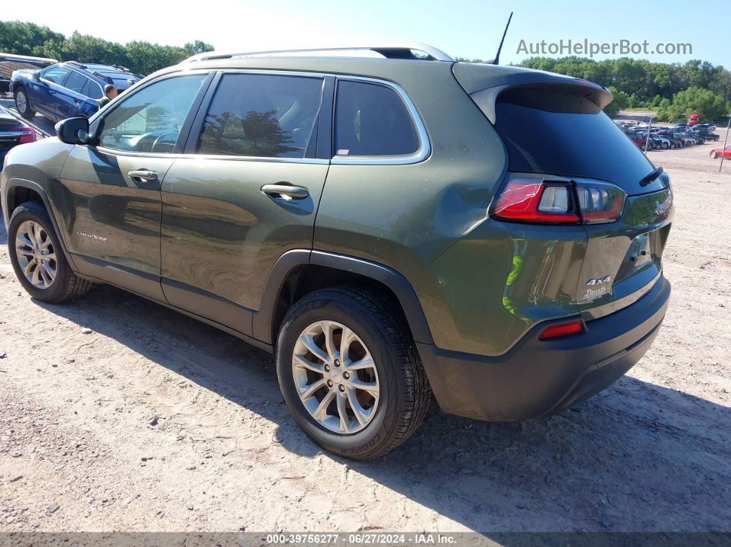 2019 Jeep Cherokee Latitude 4x4 Green vin: 1C4PJMCB6KD176790