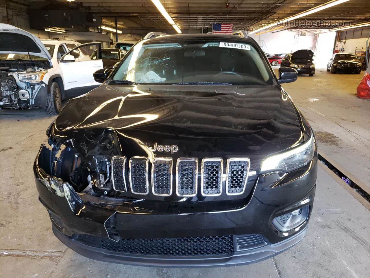 2019 Jeep Cherokee Latitude Black vin: 1C4PJMCB6KD289428