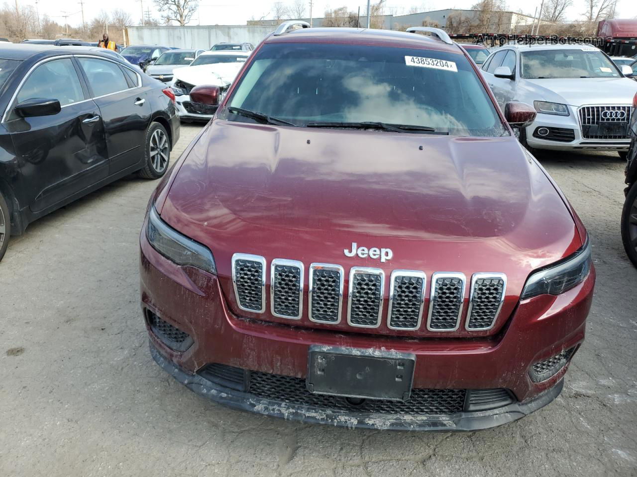 2021 Jeep Cherokee Latitude Red vin: 1C4PJMCB6MD133070