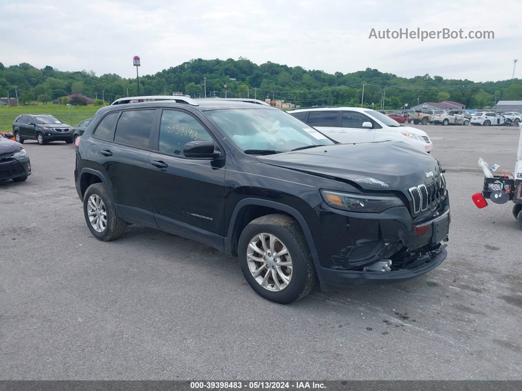 2021 Jeep Cherokee Latitude 4x4 Black vin: 1C4PJMCB6MD188876