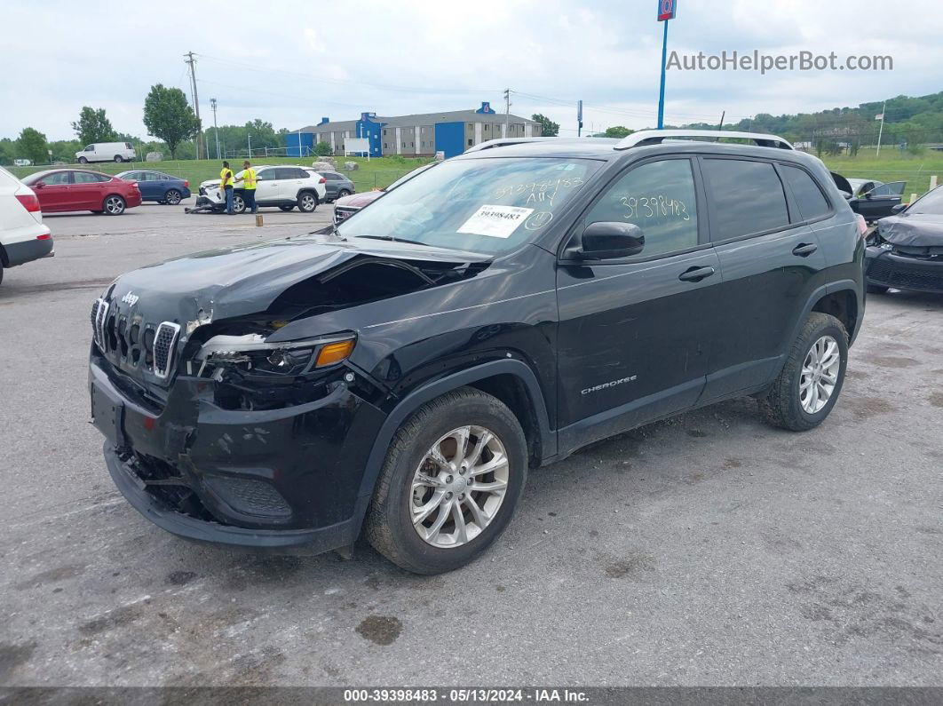 2021 Jeep Cherokee Latitude 4x4 Black vin: 1C4PJMCB6MD188876