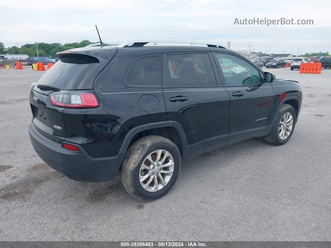 2021 Jeep Cherokee Latitude 4x4 Black vin: 1C4PJMCB6MD188876