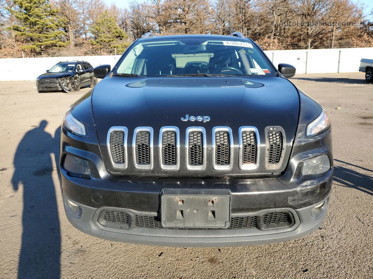 2014 Jeep Cherokee Latitude Black vin: 1C4PJMCB7EW121113