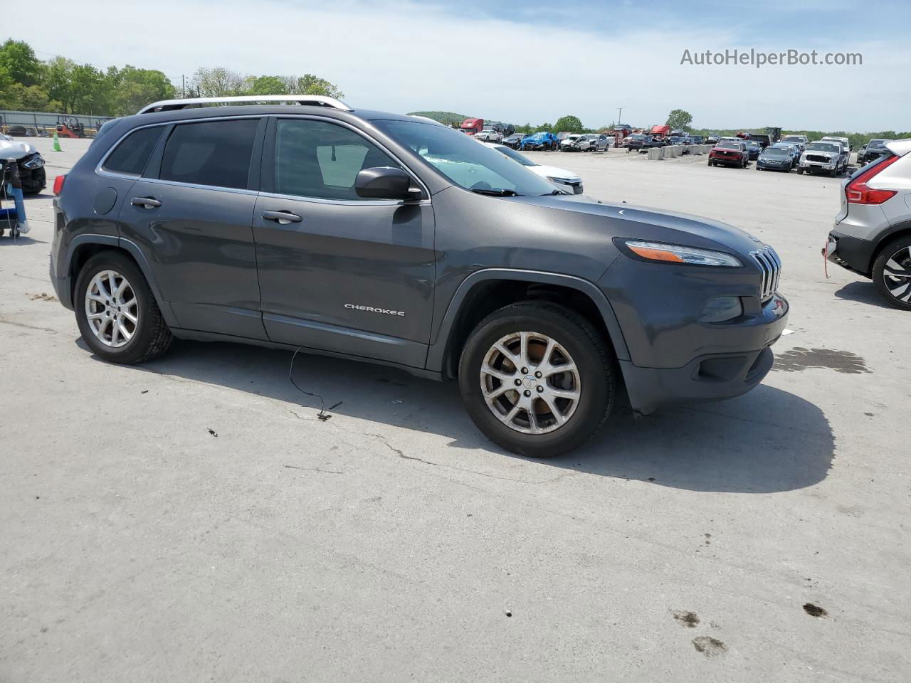 2014 Jeep Cherokee Latitude Серый vin: 1C4PJMCB7EW224452