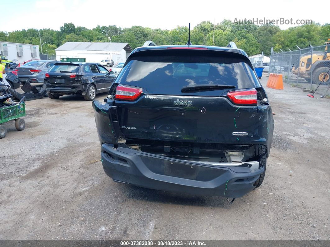 2015 Jeep Cherokee Latitude Black vin: 1C4PJMCB7FW576917