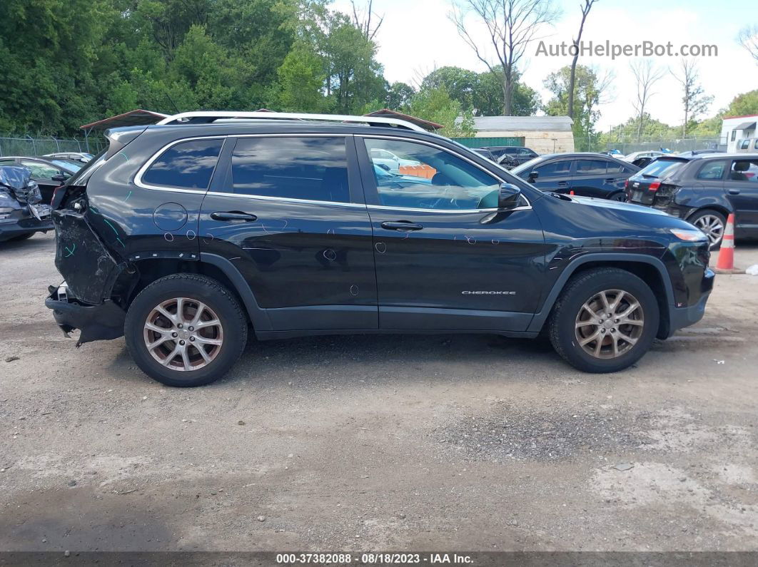 2015 Jeep Cherokee Latitude Black vin: 1C4PJMCB7FW576917