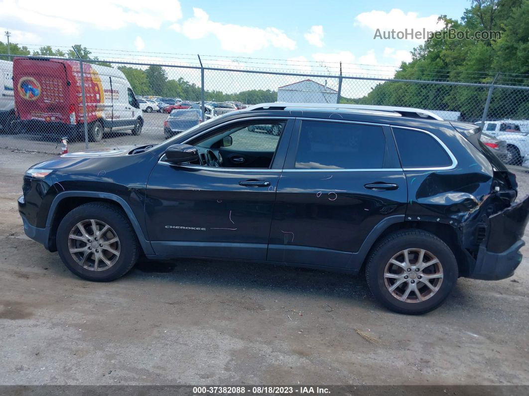 2015 Jeep Cherokee Latitude Черный vin: 1C4PJMCB7FW576917