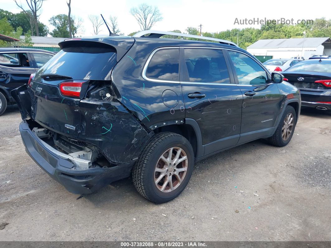 2015 Jeep Cherokee Latitude Black vin: 1C4PJMCB7FW576917