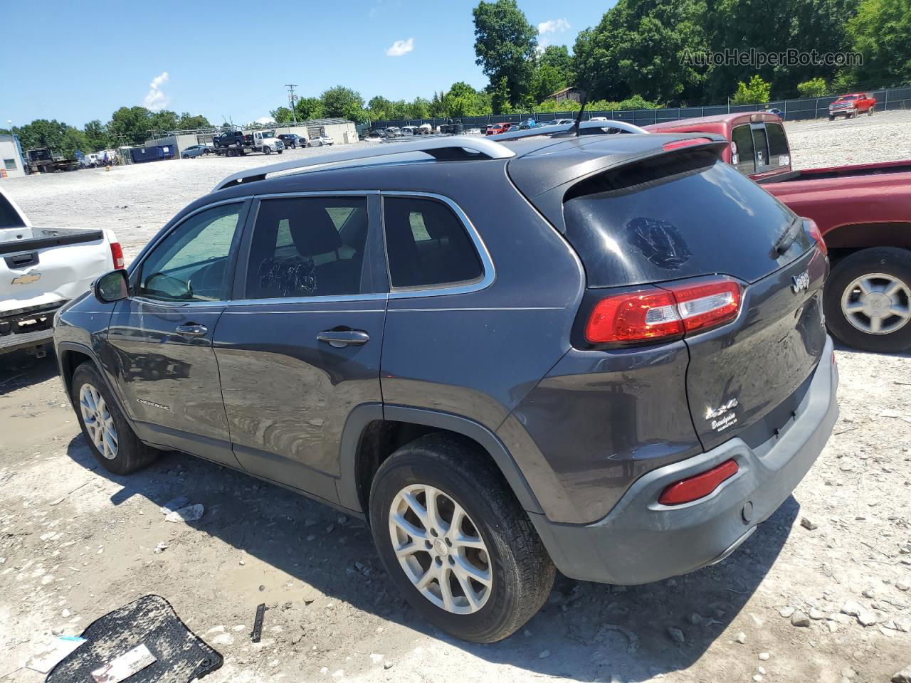 2015 Jeep Cherokee Latitude Gray vin: 1C4PJMCB7FW665225