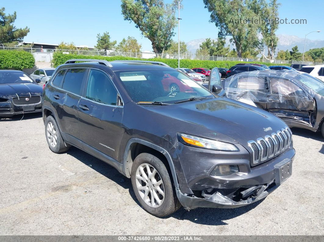 2016 Jeep Cherokee Latitude Gray vin: 1C4PJMCB7GW118232