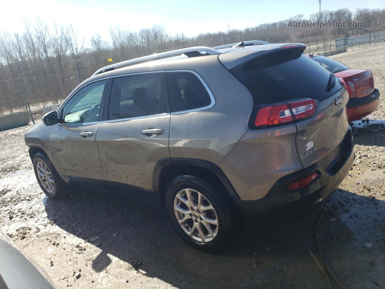 2016 Jeep Cherokee Latitude Gray vin: 1C4PJMCB7GW221618