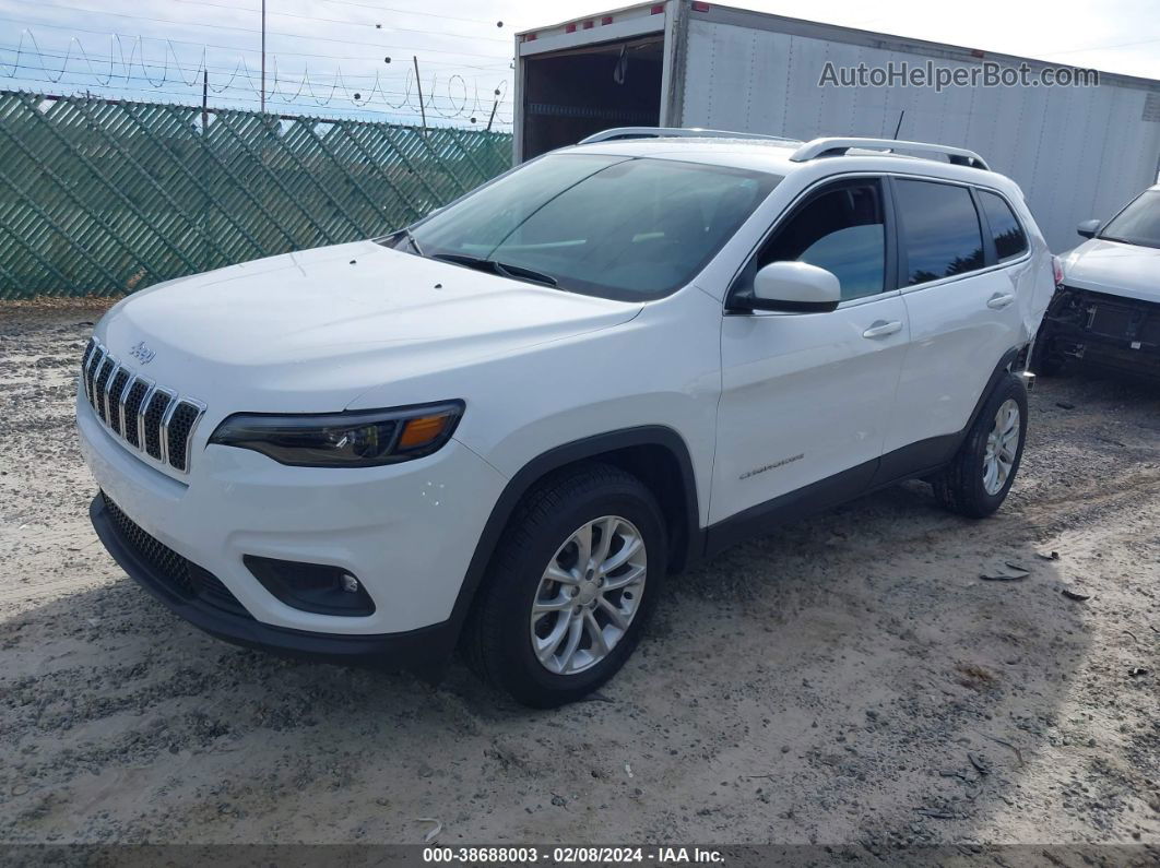 2019 Jeep Cherokee Latitude 4x4 White vin: 1C4PJMCB7KD157049