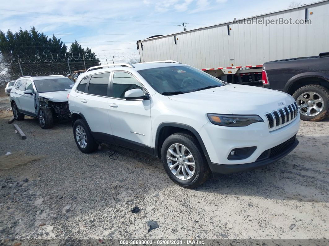 2019 Jeep Cherokee Latitude 4x4 White vin: 1C4PJMCB7KD157049