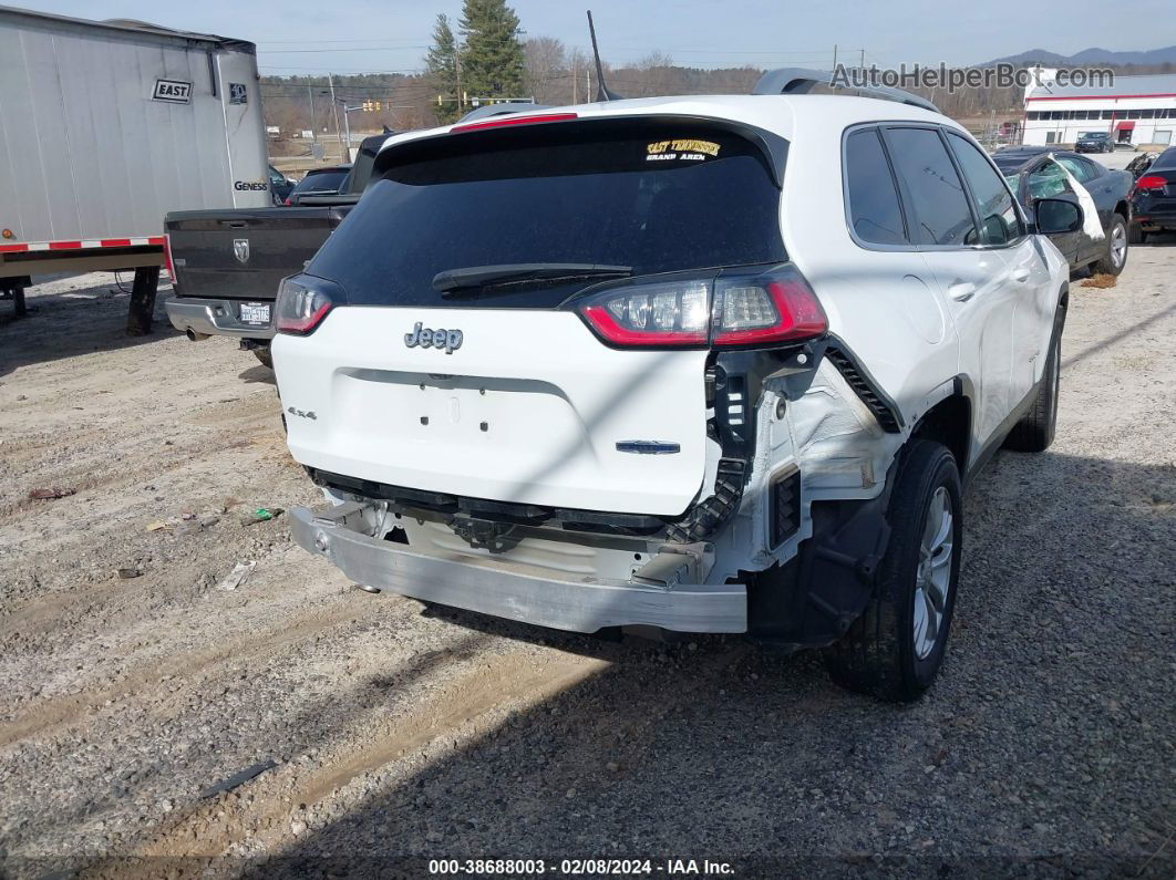 2019 Jeep Cherokee Latitude 4x4 White vin: 1C4PJMCB7KD157049