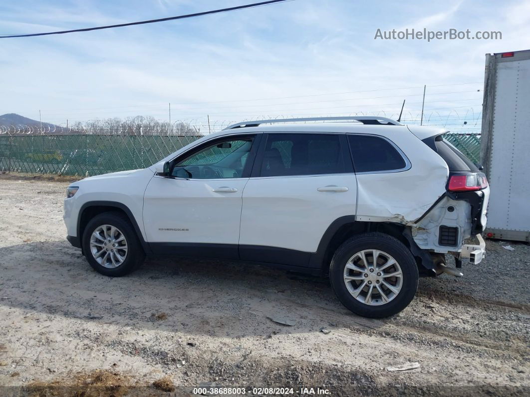 2019 Jeep Cherokee Latitude 4x4 White vin: 1C4PJMCB7KD157049