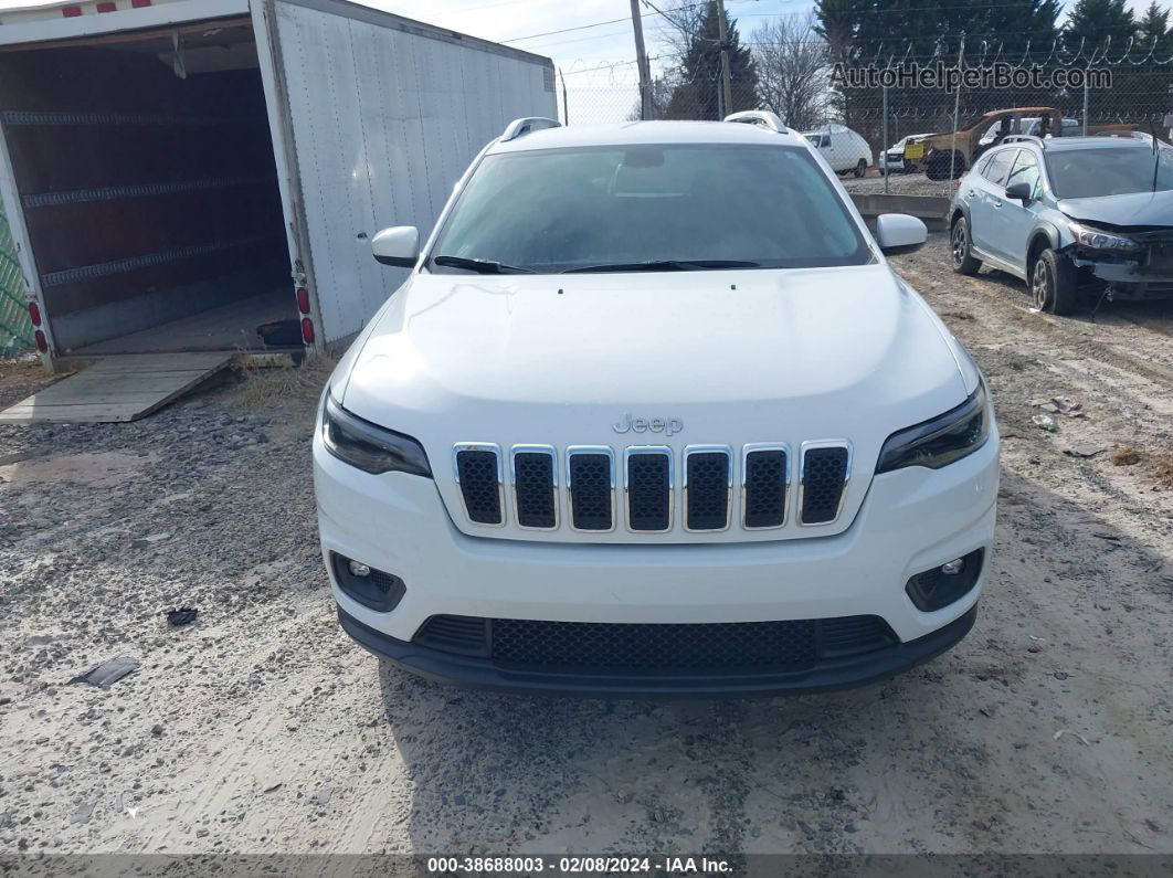 2019 Jeep Cherokee Latitude 4x4 White vin: 1C4PJMCB7KD157049