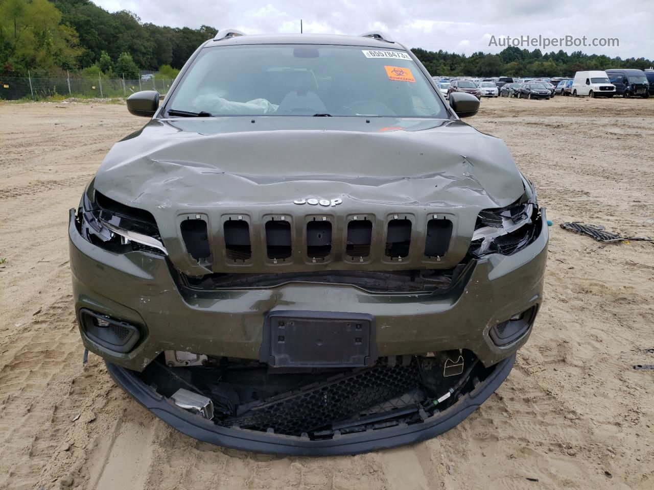 2019 Jeep Cherokee Latitude Green vin: 1C4PJMCB7KD188446