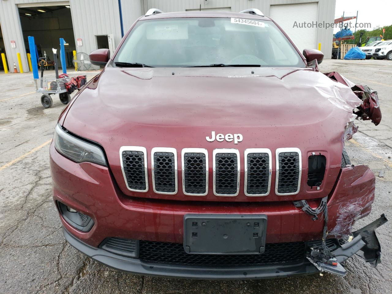 2019 Jeep Cherokee Latitude Maroon vin: 1C4PJMCB7KD346686