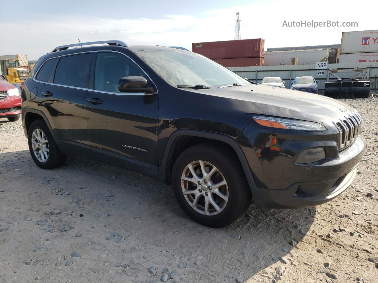 2014 Jeep Cherokee Latitude Black vin: 1C4PJMCB8EW146053