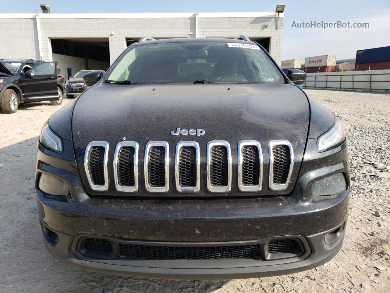 2014 Jeep Cherokee Latitude Черный vin: 1C4PJMCB8EW146053