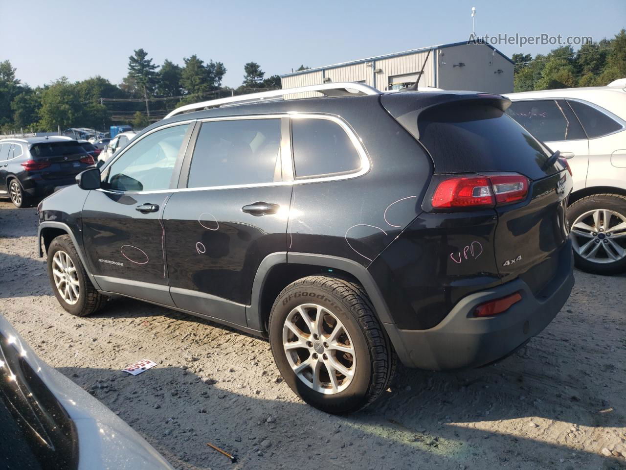 2014 Jeep Cherokee Latitude Black vin: 1C4PJMCB8EW246024