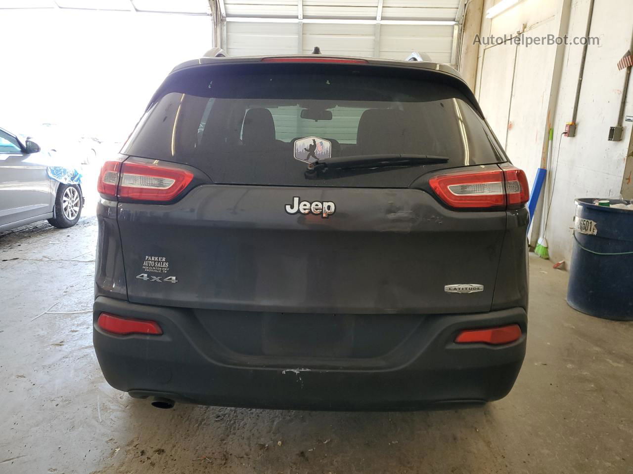 2014 Jeep Cherokee Latitude Gray vin: 1C4PJMCB8EW274969